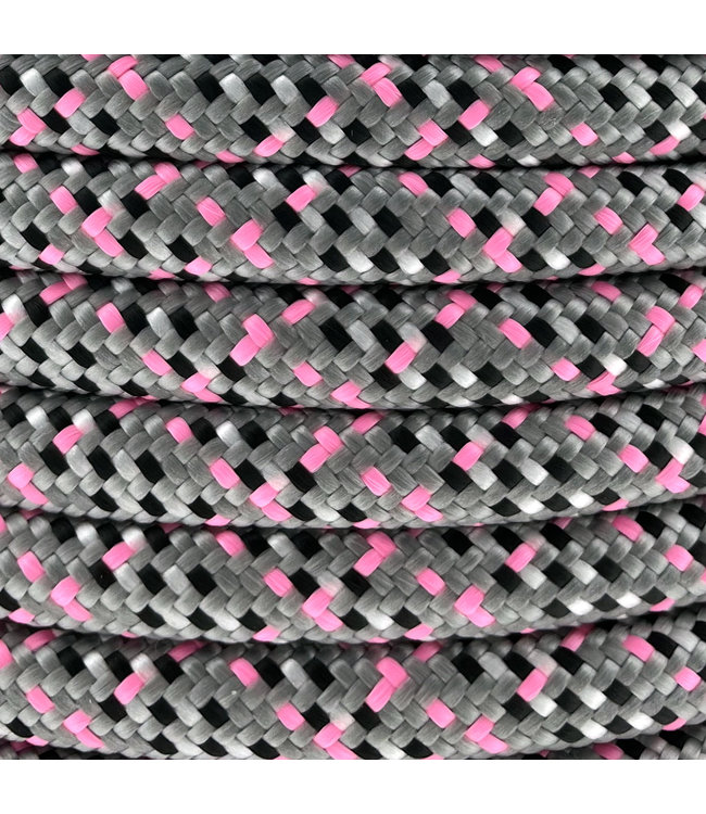 10MM PPM Rope Tartan Fuchsia / Charcoal Grey