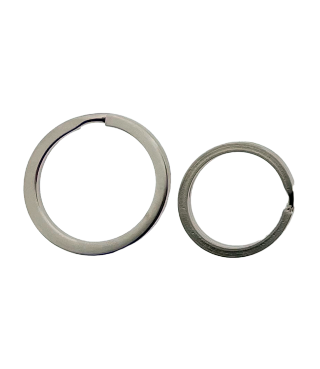 Key Ring 20MM Flat silver