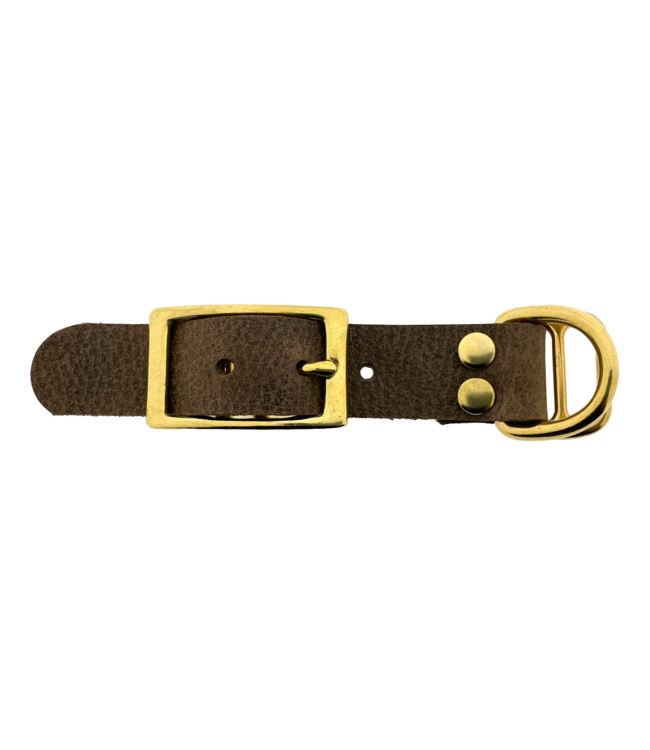 Buffalo leather adapter 25MM Motif Brown/Brass