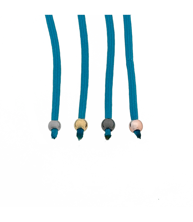 Paracord Spacer 8X6MM Gunmetal Black 25 pieces