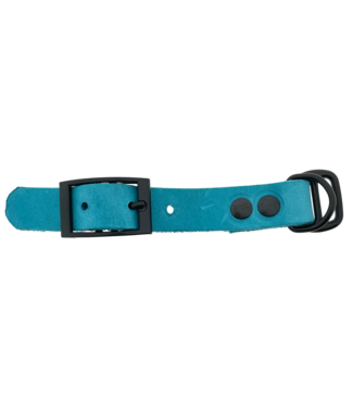 123Paracord Pull-up leather adapter 19MM Turquoise/Black