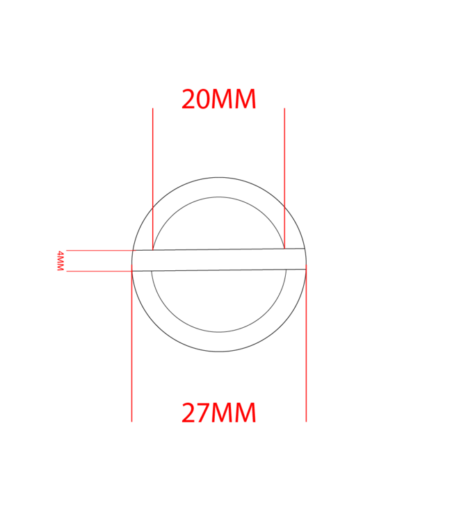 Stop / steg ring 20mm