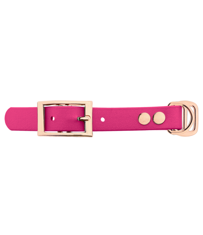 Biothane adapter 19MM Passion Pink/Rosegold