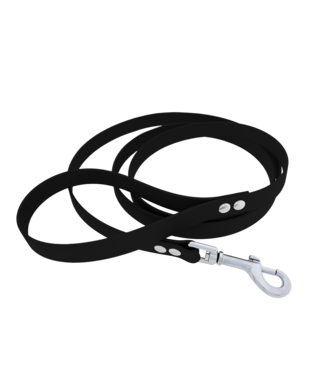 123Paracord Biothane dog leash Black Large