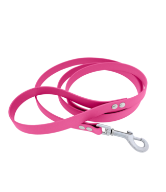 123Paracord Biothane dog leash Passion Pink Medium