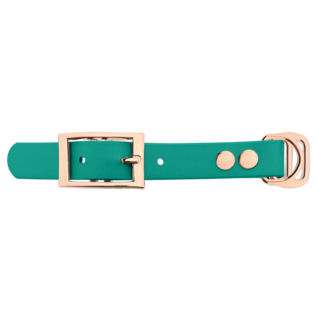 123Paracord Biothane adapter 19MM Teal/Rosegold