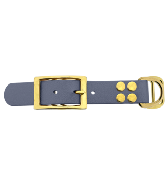 123Paracord Biothane adapter 25mm Grey/Brass