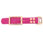 123Paracord Biothane adapter 25MM Passion Pink/Rosegold