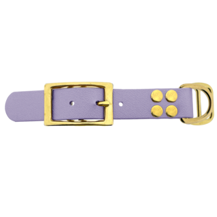 123Paracord Biothane adapter 25MM Pastel Purple/Brass