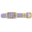 123Paracord Biothane adapter 25MM Pastel Purple/Brass