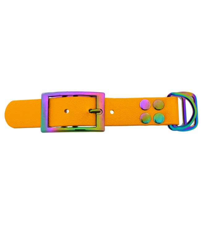 Biothane adapter 25MM Peach/Neo-Chrome