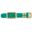 123Paracord Biothane adapter 25MM Teal/Brass