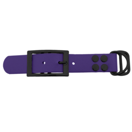 123Paracord Biothane adapter 25MM Violet/Black
