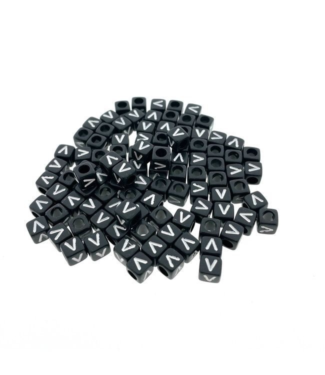 Buy Paracord alphabet letter beads Black D at 123Paracord - 123Paracord