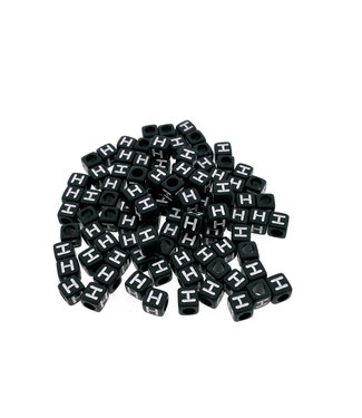 Buy Paracord alphabet letter beads Black B at 123Paracord - 123Paracord