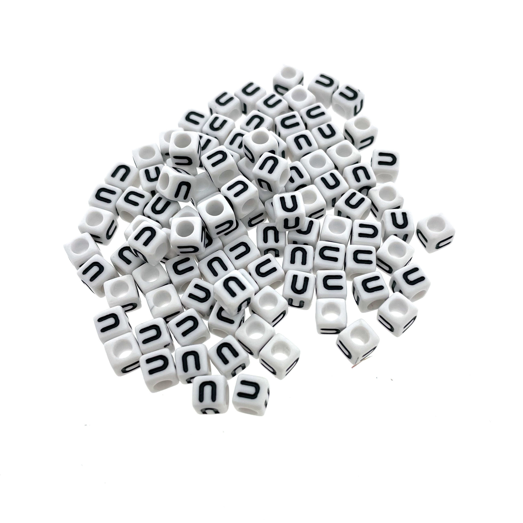 Buy Paracord alphabet letter beads White J at 123Paracord - 123Paracord