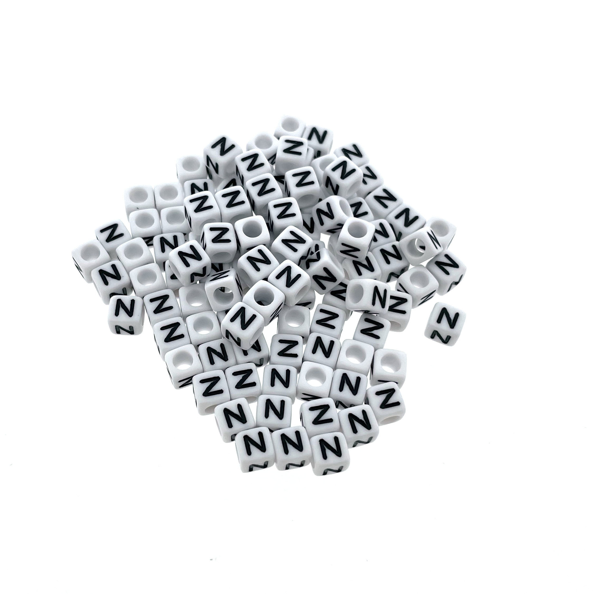 Buy Paracord alphabet letter beads White P at 123Paracord - 123Paracord