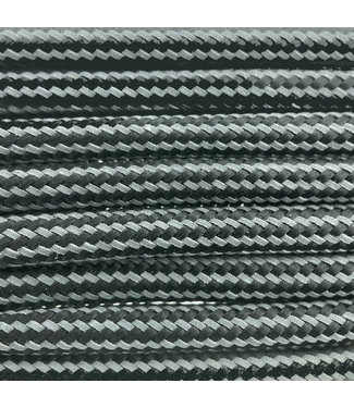 123Paracord Paracord 550 type III Ultra reflective & Black Stripes