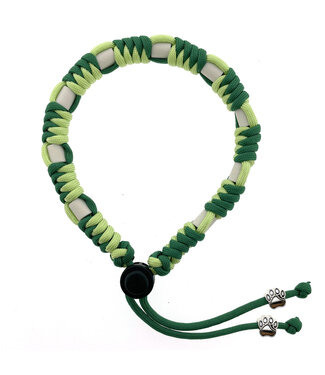 123Paracord DIY anti-tick collar Kelly Green/Pastel Green