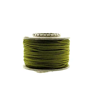 123Paracord Microcord 1.4MM Moss - 40 mtr