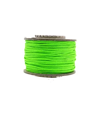 123Paracord Microcord 1.4MM Ultra Neon Green - 40 mtr
