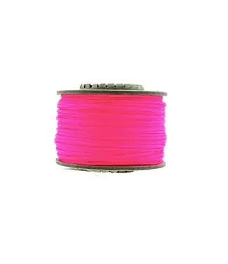 123Paracord Microcord 1.4MM Ultra neon Pink - 40 mtr