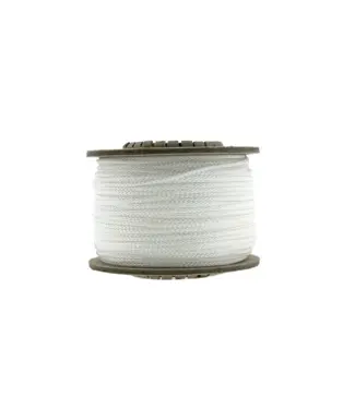 123Paracord Microcord 1.4MM White - 40 mtr