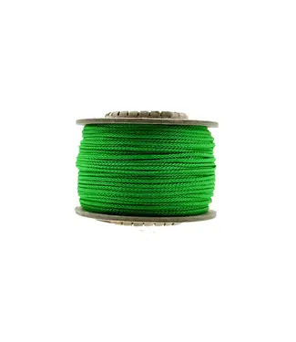 123Paracord Microcord 1.4MM Grass Green - 40 mtr