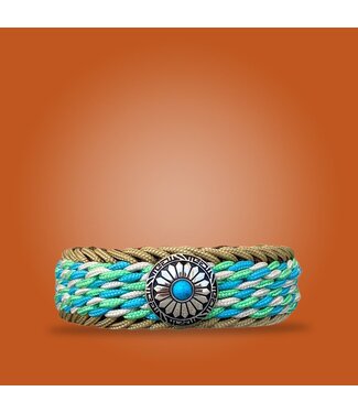 123Paracord Double Magic Frog set neon turquoise/mint type II - DIY kit