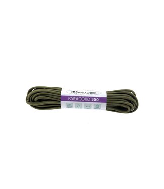 123Paracord Paracord 550 typ III Moss - 10 mtr