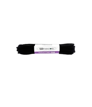 123Paracord Paracord 550 typ III Anthracite - 10 mtr