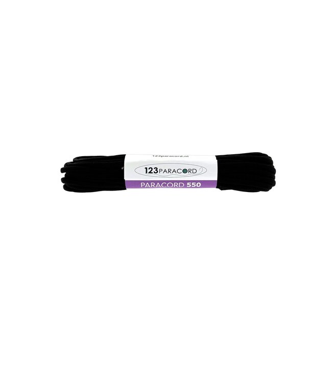 Paracord 550 typ III Noir - 10 mtr