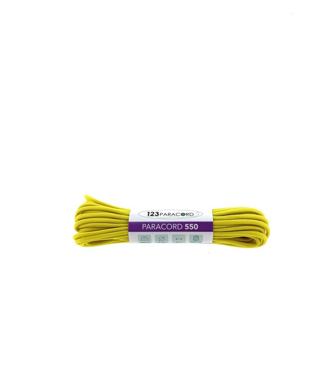 Paracord 550 typ III Banana Yellow - 10 mtr