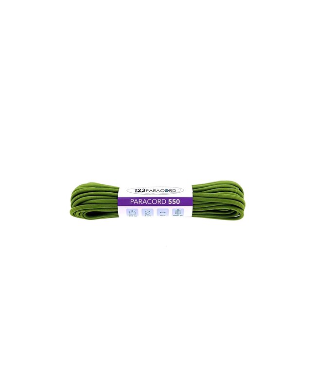 Paracord 550 typ III Leaf Green - 10 mtr