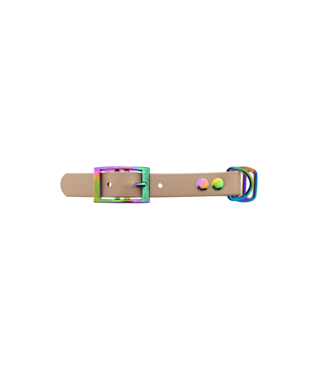 Biothane adapter 19MM Powder Tan/Neo-Chrome