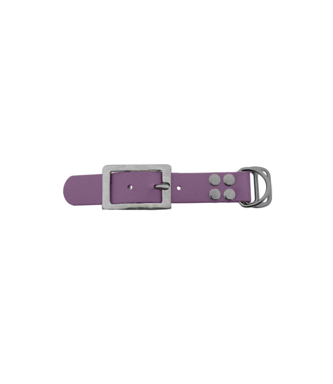 Biothane adapter 25MM Marvelous Mauve/Stainless Steel