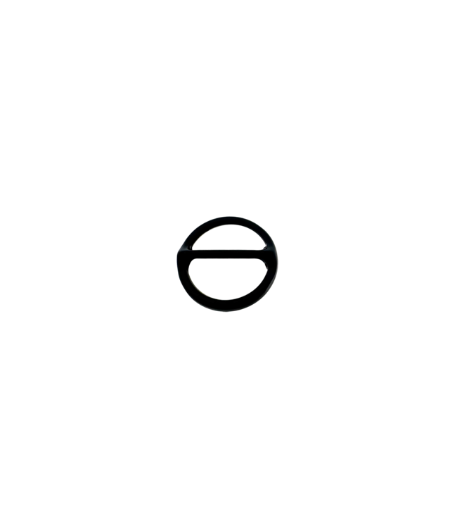 Stop / steg ring 16mm Black