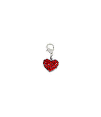 123Paracord Charm Heart Red