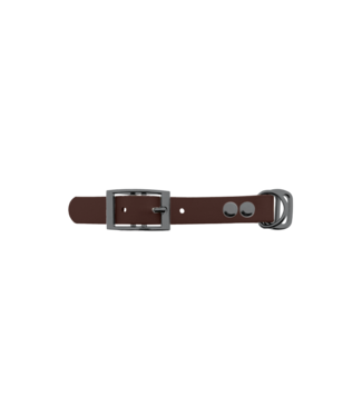 123Paracord Biothane adapter 19mm Dark Brown/Grey