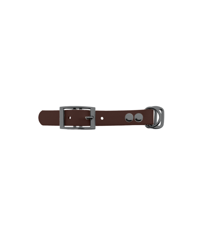 Biothane adapter 19mm Dark Brown/Grey