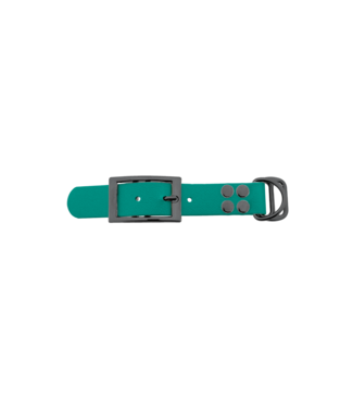 123Paracord Biothane adapter 25mm Teal/Grey