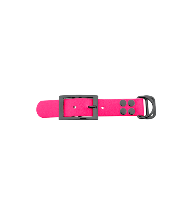 Biothane adapter 25mm Neon Pink/Grey