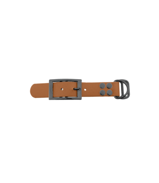 123Paracord Biothane adapter 25mm Light Brown/Grey