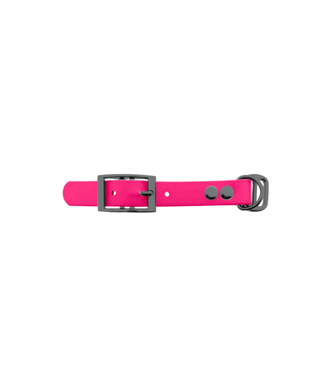 Biothane adapter 19mm Neon Pink/Grey