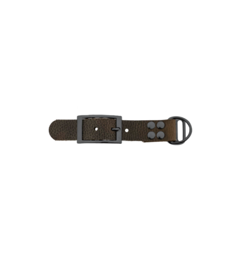 123Paracord Pull-up leather adapter 25mm Brown/Grey