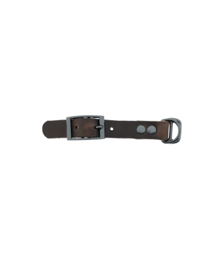 123Paracord Pull-up leather adapter 19mm Dark Brown/Grey