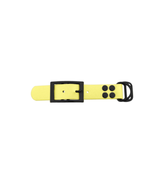 123Paracord Biothane adapter 25MM Pastel Yellow/Black