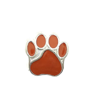 123Paracord Bead paw Orange
