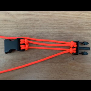 Instructions for attaching a buckle to paracord