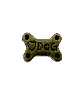 123Paracord Bead dog bone Bronze